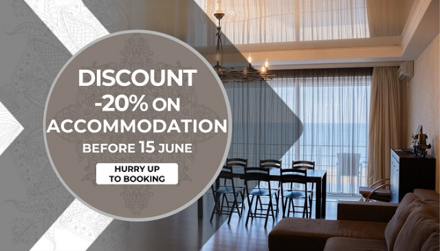 -20% DISCOUNT ON ACCOMMODATION UNTIL 15 JUNE